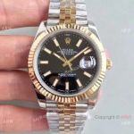  Copy Rolex Datejust II 2-Tone Jubilee Black Face watch ETA 3255